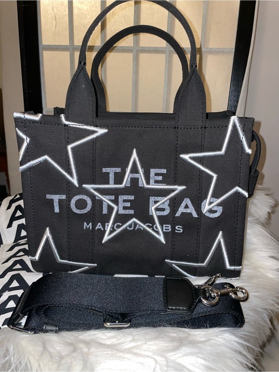 Marc Jacobs Handbags - Marc Jacobs Black Star-Embroidered Tote Bag Small LIMITED EDITION!!